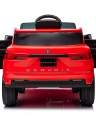Toyota Masinuta electrica pentru copii Sequoia Red 50W cu telecomanda 2.4G si licenta Suspensii pornire la buton deschidere usi Slow start si lumini
