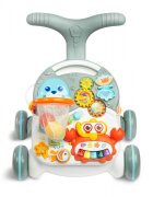 Toyz by Caretero Antepremergator muzical 2in1 transformabil in masuta cu activitati Toyz Spark Grey