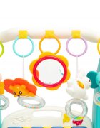 Toyz by Caretero Antepremergator transformabil 2in1 cu panou muzical si Salteluta de joaca Blue