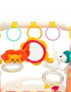 Toyz by Caretero Antepremergator transformabil 2in1 cu panou muzical si Salteluta de joaca Pink