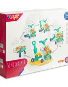Toyz by Caretero Antepremergator transformabil in vehicul fara pedale multifunctional 5 in 1 cu muzica si lumini Toyz Roz