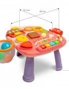 Toyz by Caretero Antepremergator transformabil in vehicul fara pedale multifunctional 5 in 1 cu muzica si lumini Toyz Roz