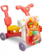Toyz by Caretero Antepremergator transformabil in vehicul fara pedale multifunctional 5 in 1 cu muzica si lumini Toyz Roz
