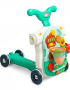 Toyz by Caretero Antepremergator transformabil in vehicul fara pedale multifunctional 5 in 1 cu muzica si lumini Toyz Turcoaz