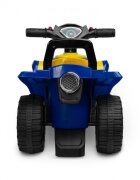 Toyz by Caretero ATV copii fara pedale cu licenta GoodYear Quad Blue spatiu de depozitare volan cu sunete protectie impotriva rasturnarii inaltime pana la sezut 24 cm
