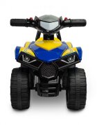 Toyz by Caretero ATV copii fara pedale cu licenta GoodYear Quad Blue spatiu de depozitare volan cu sunete protectie impotriva rasturnarii inaltime pana la sezut 24 cm
