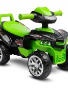 Toyz by Caretero Atv pentru copii fara pedale Toyz Mini Raptor Green cu melodii lumini si spatiu de depozitare sub scaun Inaltime scaun 24 cm de la 18 luni pana la greutatea maxima de 25 kg