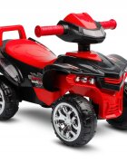 Toyz by Caretero Atv pentru copii fara pedale Toyz Mini Raptor Red cu melodii lumini si spatiu de depozitare sub scaun Inaltime scaun 24 cm de la 18 luni pana la greutatea maxima de 25 kg