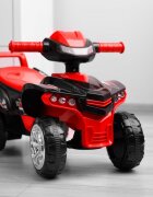 Toyz by Caretero Atv pentru copii fara pedale Toyz Mini Raptor Red cu melodii lumini si spatiu de depozitare sub scaun Inaltime scaun 24 cm de la 18 luni pana la greutatea maxima de 25 kg