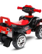 Toyz by Caretero Atv pentru copii fara pedale Toyz Mini Raptor Red cu melodii lumini si spatiu de depozitare sub scaun Inaltime scaun 24 cm de la 18 luni pana la greutatea maxima de 25 kg