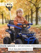 Toyz by Caretero ATV Ride On fara pedale Toyz Movix Red cu maner parentalbara de protectie detasabilaefecte sonore si luminoaserecomandat de la 24 luni