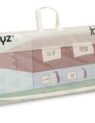 Toyz by Caretero Covoras pliabil multifunctional pentru copii Toyz Fomee City 200x180x1cm cu 2 fete din spuma cifre si litere 3D fara substante nocive antiderapant izolator termic geanta transport inclusa