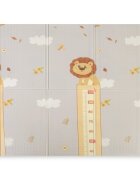 Toyz by Caretero Covoras pliabil multifunctional pentru copii Toyz Fomee Lion 200x150x1cm cu 2 fete din spuma cifre si litere 3D fara substante nocive antiderapant izolator termic geanta transport inclusa