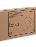 Toyz by Caretero Covoras pliabil multifunctional pentru copii Toyz Fomee Street 200x150x1cm cu 2 fete din spuma cifre si litere 3D fara substante nocive antiderapant izolator termic geanta transport inclusa