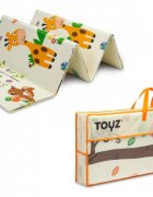Toyz by Caretero Covoras pliabil multifunctional Toyz pentru copii cu 2 fetedin spuma XPE fara substante nocive antiderapant izolator termic 200x180x1 cm geanta transport inclusa Animals