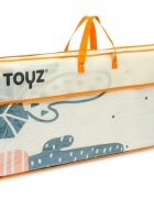 Toyz by Caretero Covoras pliabil multifunctional Toyz pentru copii cu 2 fetedin spuma XPE fara substante nocive antiderapant izolator termic 200x180x1 cmgeanta transport inclusa Cactus