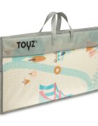 Toyz by Caretero Covoras pliabil multifunctional Toyz pentru copii cu 2 fetedin spuma XPE fara substante nociveantiderapantizolator termic 200x180x1 cmgeanta transport inclusa Circus