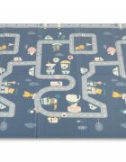 Toyz by Caretero Covoras pliabil multifunctional Toyz pentru copii cu 2 fetedin spuma XPE fara substante nociveantiderapantizolator termic 200x180x1 cmgeanta transport inclusa Circus
