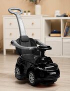 Toyz by Caretero Masinuta Ride On fara pedale 3in1 Toyz Sport Car Black cu maner parentalbara de protectie detasabilavolan cu sunete si luminiSsatiu de depozitaresistem antirasturnareSpatar inaltsuport picioarerecomandata de la 12 luni