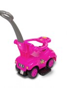 Toyz by Caretero Masinuta Ride-On fara pedale pentru copii Toyz Race car Pink cu maner parentalbara de protectie detasabilasistem antirasturnarevolan cu functii muzicale