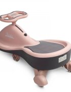 Toyz by Caretero PlasmaCar copii fara pedale Toyz Fiesta BeigePurple Ride-On gravitationala cu muzica si roti din cauciuc luminoase scaun ergonomic si spatios greutate maxima admisa 100 kg