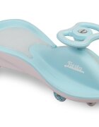 Toyz by Caretero PlasmaCar copii fara pedale Toyz Fiesta Blue Ride-On gravitationala cu muzica si roti din cauciuc luminoase scaun ergonomic si spatios greutate maxima admisa 100 kg
