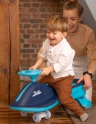Toyz by Caretero PlasmaCar copii fara pedale Toyz Fiesta Navy Ride-On gravitationala cu muzica si roti din cauciuc luminoase scaun ergonomic si spatios greutate maxima admisa 100 kg