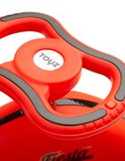 Toyz by Caretero PlasmaCar copii fara pedale Toyz Fiesta Red Ride-On gravitationala cu muzica si roti din cauciuc luminoase scaun ergonomic si spatios greutate maxima admisa 100 kg