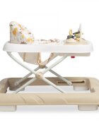 Toyz by Caretero Premergator copii Toyz Nel Brownpliabil compact cu roti pivotanteinaltime reglabila pe 3 nivelepanou educational cu sunete detasabil si opritori de sigurantapana la 12kg