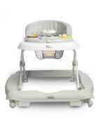 Toyz by Caretero Premergator pentru copii pliabil 2in1 Toyzcu functie balansoar panou educational inaltime reglabila si opritori de siguranta Timon Grey