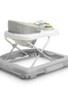 Toyz by Caretero Premergator pentru copii pliabil 2in1 Toyzcu functie balansoar panou educational inaltime reglabila si opritori de siguranta Timon Grey