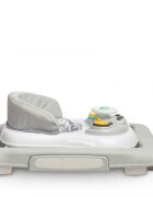 Toyz by Caretero Premergator pentru copii pliabil 2in1 Toyzcu functie balansoar panou educational inaltime reglabila si opritori de siguranta Timon Grey