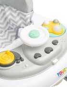 Toyz by Caretero Premergator pentru copii pliabil 2in1 Toyzcu functie balansoar panou educational inaltime reglabila si opritori de siguranta Timon Grey