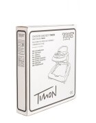 Toyz by Caretero Premergator pentru copii pliabil 2in1 Toyzcu functie balansoar panou educational inaltime reglabila si opritori de siguranta Timon Grey