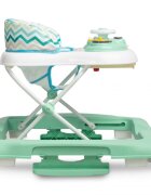 Toyz by Caretero Premergator pentru copii pliabil 2in1 Toyzcu functie balansoar panou educational inaltime reglabila si opritori de siguranta Timon Mint
