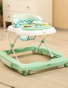Toyz by Caretero Premergator pentru copii pliabil 2in1 Toyzcu functie balansoar panou educational inaltime reglabila si opritori de siguranta Timon Mint