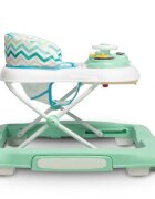 Toyz by Caretero Premergator pentru copii pliabil 2in1 Toyzcu functie balansoar panou educational inaltime reglabila si opritori de siguranta Timon Mint