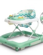 Toyz by Caretero Premergator pentru copii pliabil 2in1 Toyzcu functie balansoar panou educational inaltime reglabila si opritori de siguranta Timon Mint