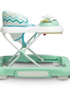Toyz by Caretero Premergator pentru copii pliabil 2in1 Toyzcu functie balansoar panou educational inaltime reglabila si opritori de siguranta Timon Mint