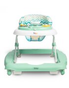 Toyz by Caretero Premergator pentru copii pliabil 2in1 Toyzcu functie balansoar panou educational inaltime reglabila si opritori de siguranta Timon Mint