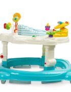 Toyz by Caretero Premergator transformabil in jumper sau centru de activitati pentru bebelusi Toyz Hip Hop cu scaun rotativ 360 si panou interactiv Albastru deschis