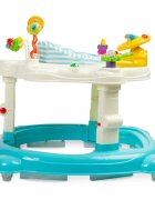 Toyz by Caretero Premergator transformabil in jumper sau centru de activitati pentru bebelusi Toyz Hip Hop cu scaun rotativ 360 si panou interactiv Albastru deschis