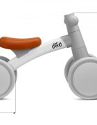 Toyz by Caretero Ride-On de echilibru pentru copii Toyz Otto Greyrecomandata intre 1-3 ani manere ergonomice cadru metalic stabil si roti EVA