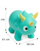 Toyz by Caretero Saritor gonflabil pentru copii de la 18lunimaxim 25kgmaterial flexibil de inalta calitatepompa si ac incluse Toyz dinozaurul Dinu Blue
