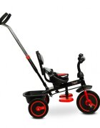 Toyz by Caretero Tricicleta multifunctionala pentru copii Toyz Buzz Red varsta 18luni+ greutate maxim admisa 25 kg suport picioare sonerie functie roata libera