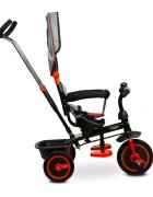Toyz by Caretero Tricicleta multifunctionala pentru copii Toyz Buzz Red varsta 18luni+ greutate maxim admisa 25 kg suport picioare sonerie functie roata libera