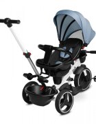 Toyz by Caretero Tricicleta pentru copii Toyz Dash Blue cu maner parental scaun reversibil si spatar reglabil cu pozitie de somn suport picioare frana si copertinapana la 25 kg