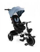 Toyz by Caretero Tricicleta pentru copii Toyz Dash Blue cu maner parental scaun reversibil si spatar reglabil cu pozitie de somn suport picioare frana si copertinapana la 25 kg