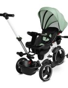 Toyz by Caretero Tricicleta pentru copii Toyz Dash Green cu maner parental scaun reversibil si spatar reglabil cu pozitie de somn suport picioare frana si copertinapana la 25 kg