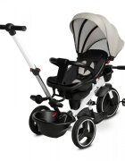 Toyz by Caretero Tricicleta pentru copii Toyz Dash Grey cu maner parental scaun reversibil si spatar reglabil cu pozitie de somn suport picioare frana si copertinapana la 25 kg